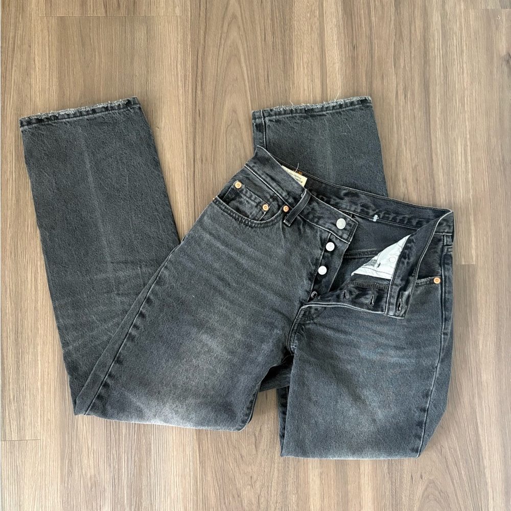 Levi's Charcoal Straight Leg Jeans
